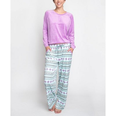 MUK LUKS Women's Winter Warmup Pajama Set