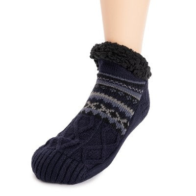 MUK LUKS Men's Ankle Cabin Socks