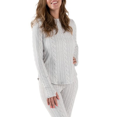 MUK LUKS Women's Cozy Layer Long Sleeve Shirt
