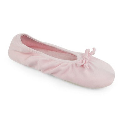Softones By MUK LUKS Women's Stretch Satin Ballerina Slipper