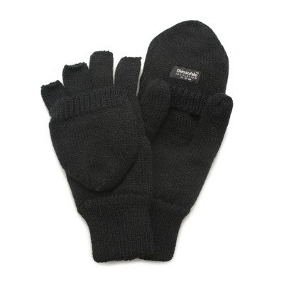 Muk Luks Knit Flip Gloves With 40 Gr Thinsulate