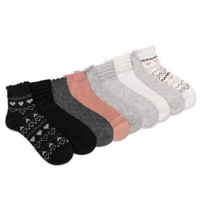 MUK LUKS Women's 12 Pair Pack Mini Crew Socks