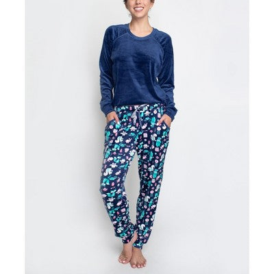 MUK LUKS Women's Cheery Chalet Jogger Set