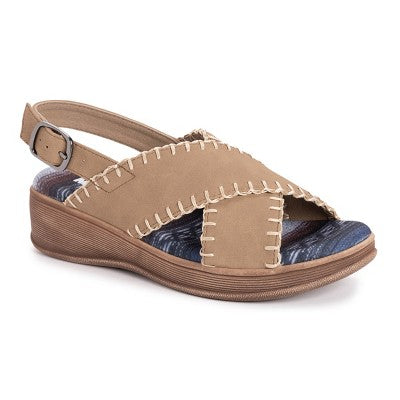 MUK LUKS Women's City Highrise Sandals