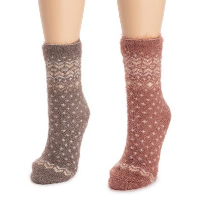 MUK LUKS Women's 2 Pack Novelty Socks