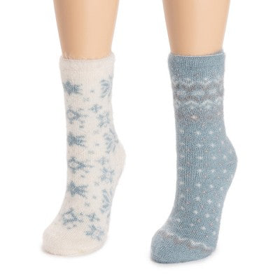 MUK LUKS Women's 2 Pack Novelty Socks