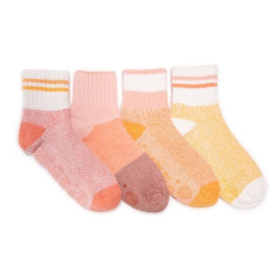 MUK LUKS Women's Set Of 4 Spring Lounge Sock
