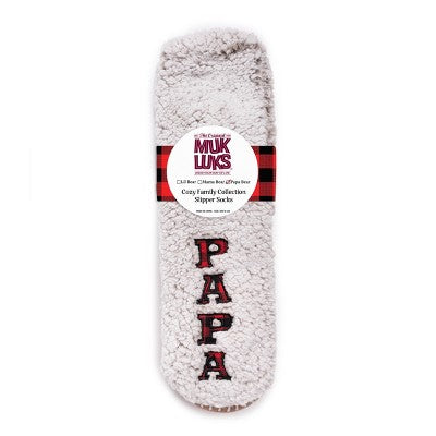MUK LUKS Men's 'Papa Bear' Slipper Socks