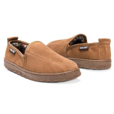 MUK LUKS Men's Eric Printed Berber Suede Slip On