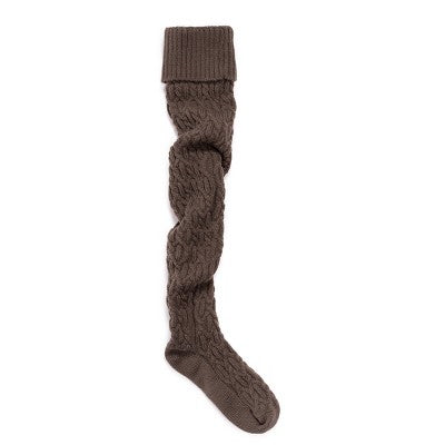 MUK LUKS Women's Chunky Cable Over The Knee Socks