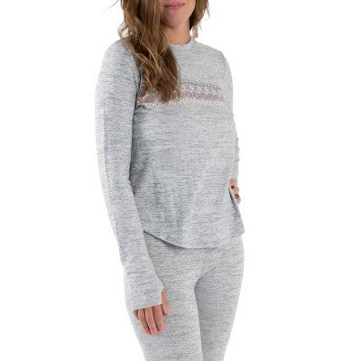 MUK LUKS Women's Cozy Layer Long Sleeve Shirt