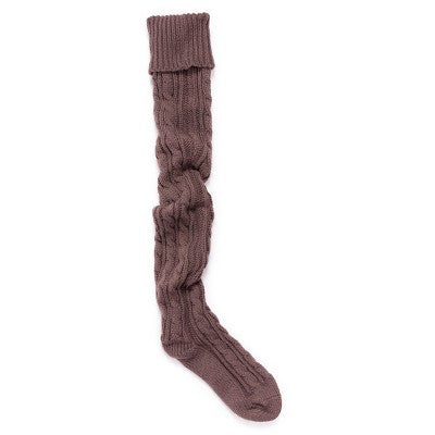 MUK LUKS Women's Cable Knit Over The Knee Socks
