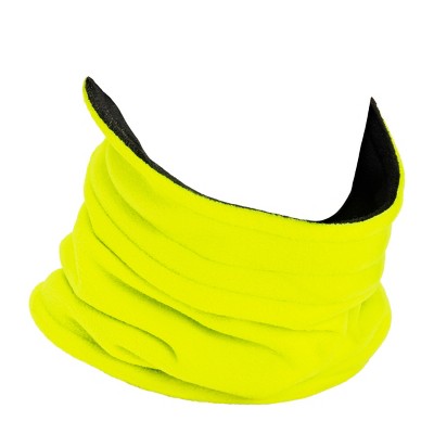  MUK LUKS Quietwear Unisex High Vis Fleece Neck Gaiter, High Vis Green, One Size Fits Most