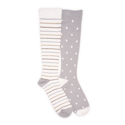  MUK LUKS Women's Women's 2 Pack Tall Compression Cozy Sock