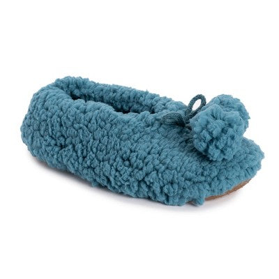  MUK LUKS Women's Moisturized And Infused Ballerina Slipper Sock