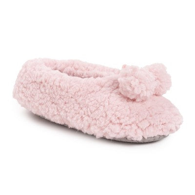  MUK LUKS Women's Moisturized And Infused Ballerina Slipper Sock
