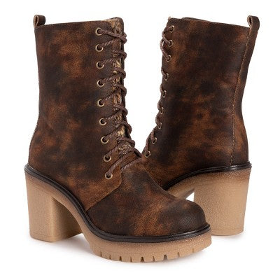  MUK LUKS Women's Riser Jazz Heeled Boots