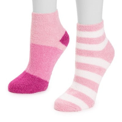  MUK LUKS Women's 2 Pair Pack Aloe Crew Socks