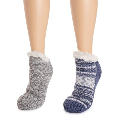  MUK LUKS Women's 2 Pack Short Cabin Sock
