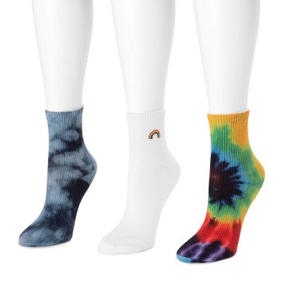  MUK LUKS Women's 3 Pack Crew Sock
