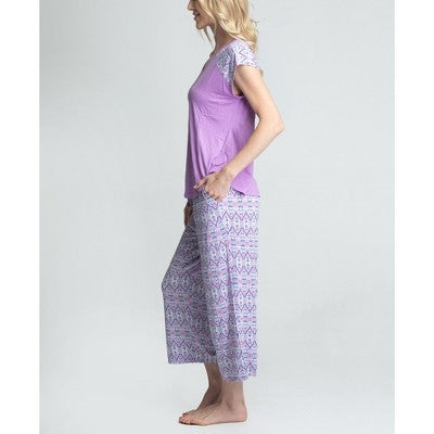  MUK LUKS Women's Blue Lagoon Pajama Set