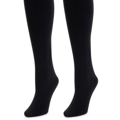  MUK LUKS Women's 2 Pair Pack Fleece Lined Tights