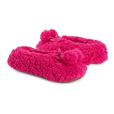  MUK LUKS Women's Moisturized And Infused Ballerina Slipper Sock