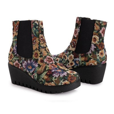  MUK LUKS Women's Vermont Essex Wedge Booties