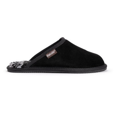  MUK LUKS Men's Dave Printed Berber Suede Scuff
