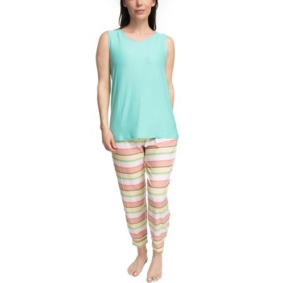  MUK LUKS Womens Chalked Cranberry 2 Piece Pajama Set