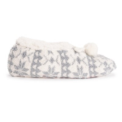  MUK LUKS Women's 4 Pack Ballerina Slipper & Sock Set