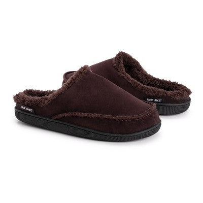  MUK LUKS Men's Faux Suede Clog Slippers