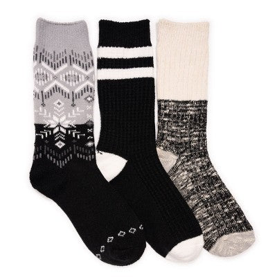  MUK LUKS Women's 3 Pack Boot Socks