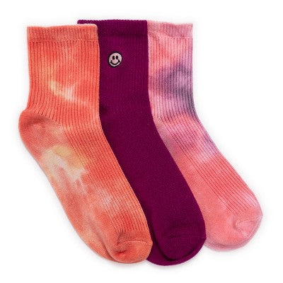  MUK LUKS Women's 3 Pack Crew Sock