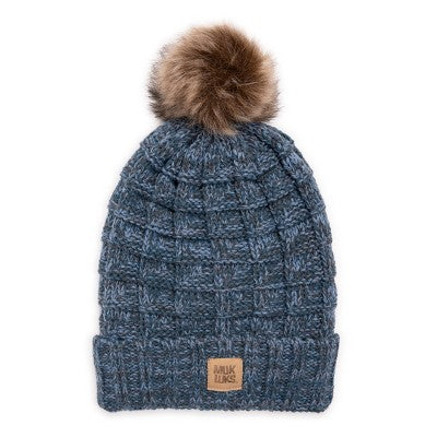  MUK LUKS Women's Patch Pom Cuff Hat