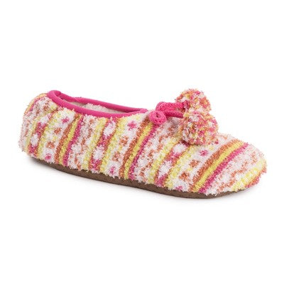  MUK LUKS Women's Terry Ballerina Slipper Sock