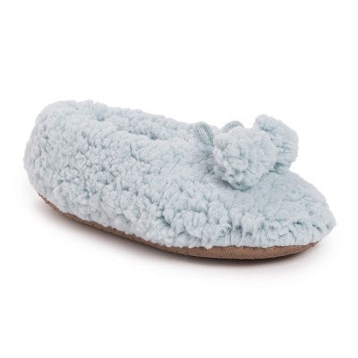  MUK LUKS Women's Moisturized And Infused Ballerina Slipper Sock