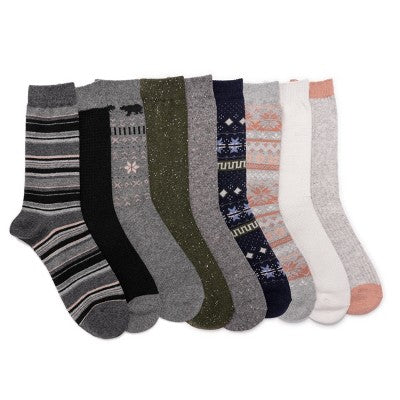  MUK LUKS Women's 12 Pair Pack 8" Boot Socks