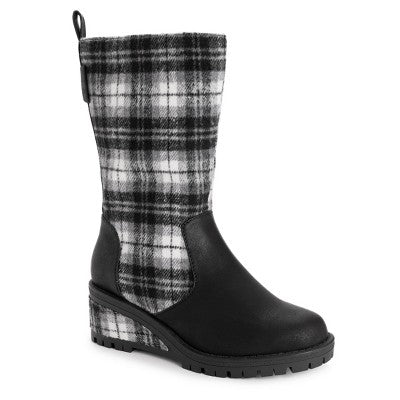  MUK LUKS Women's Norway Floro Wedge Boots