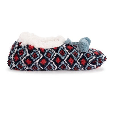  MUK LUKS Women's 4 Pack Ballerina Slipper & Sock Set