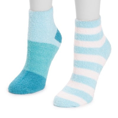  MUK LUKS Women's 2 Pair Pack Aloe Crew Socks