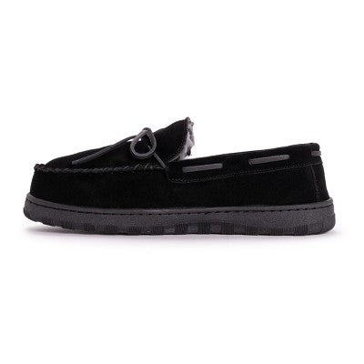  MUK LUKS Men's Paul Printed Berber Suede Slipper
