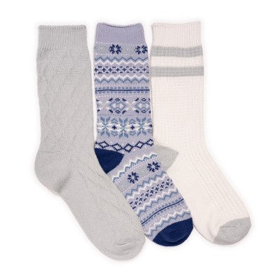  MUK LUKS Women's 3 Pack Boot Socks