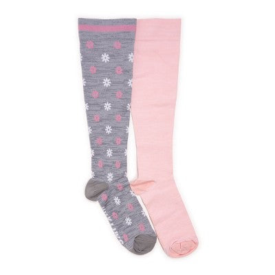  Muk Luks Women's 2 Pack Nylon Compression Socks