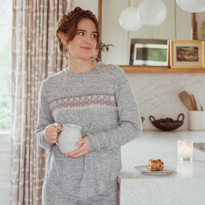  MUK LUKS Women's Cozy Layer Long Sleeve Shirt