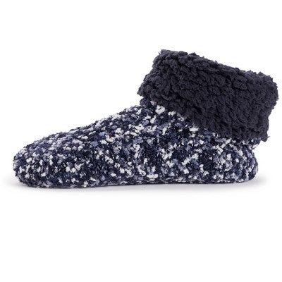  MUK LUKS Women's Popcorn Cuff Bootie Slippers