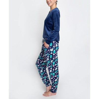  MUK LUKS Women's Cheery Chalet Jogger Set