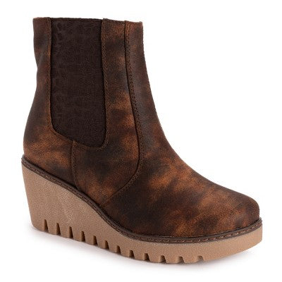  MUK LUKS Women's Vermont Essex Wedge Booties