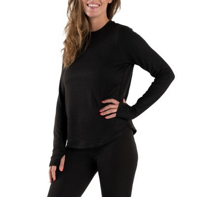  MUK LUKS Women's Cozy Layer Long Sleeve Shirt