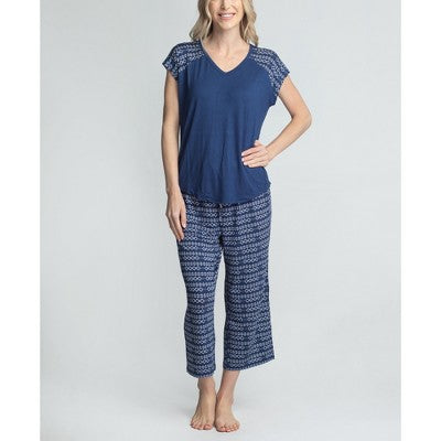  MUK LUKS Women's Blue Lagoon Pajama Set